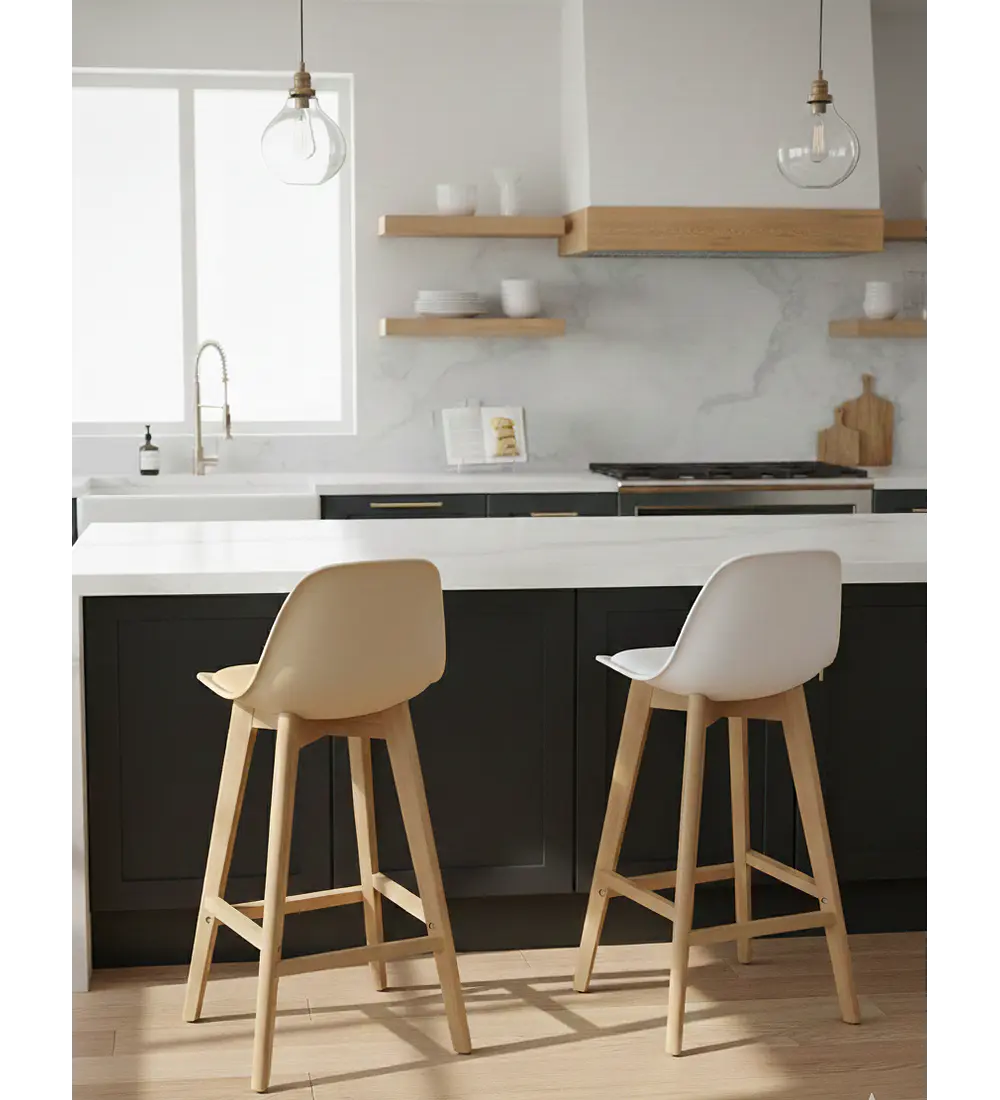 Pack 2 Taburetes Tulip 65cms