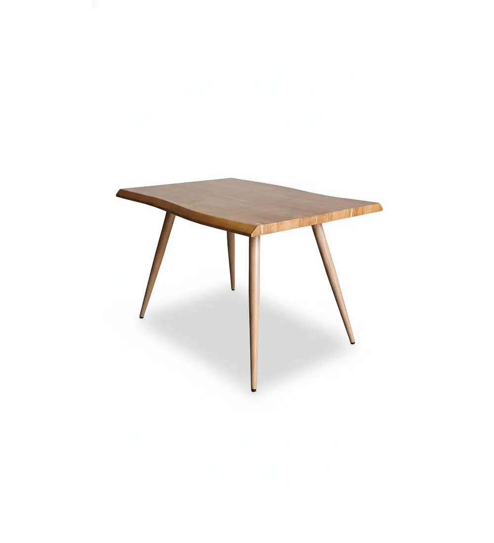 Mesa Rubi Rustica 120x80cms + 6 Silla Tulip 