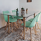 Mesa Crox 140 x 80cms + 4 Sillas Tulip - Miniatura 8