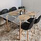 Mesa Crox 140 x 80cms +  4 Eames Capitonne Ecocuero - Miniatura 4
