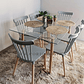 Mesa Crox 140 x 80cms +  6 Sillas Windsor - Miniatura 8