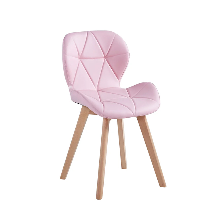 2da Seleccion.- Silla Mariposa Ecocuero Wood Rosa 1