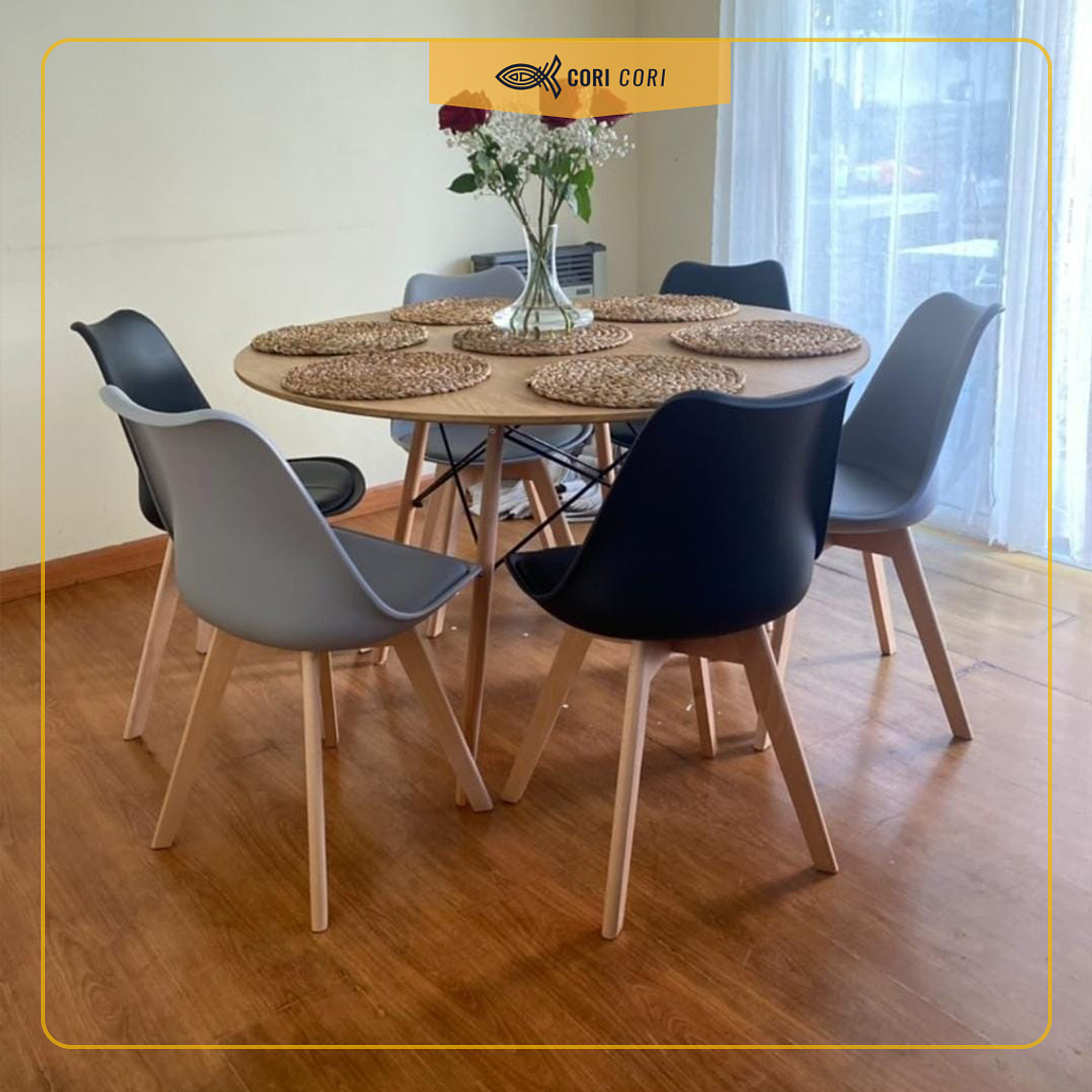 2da Seleccion.- Mesa Wood Eames 120cm 2