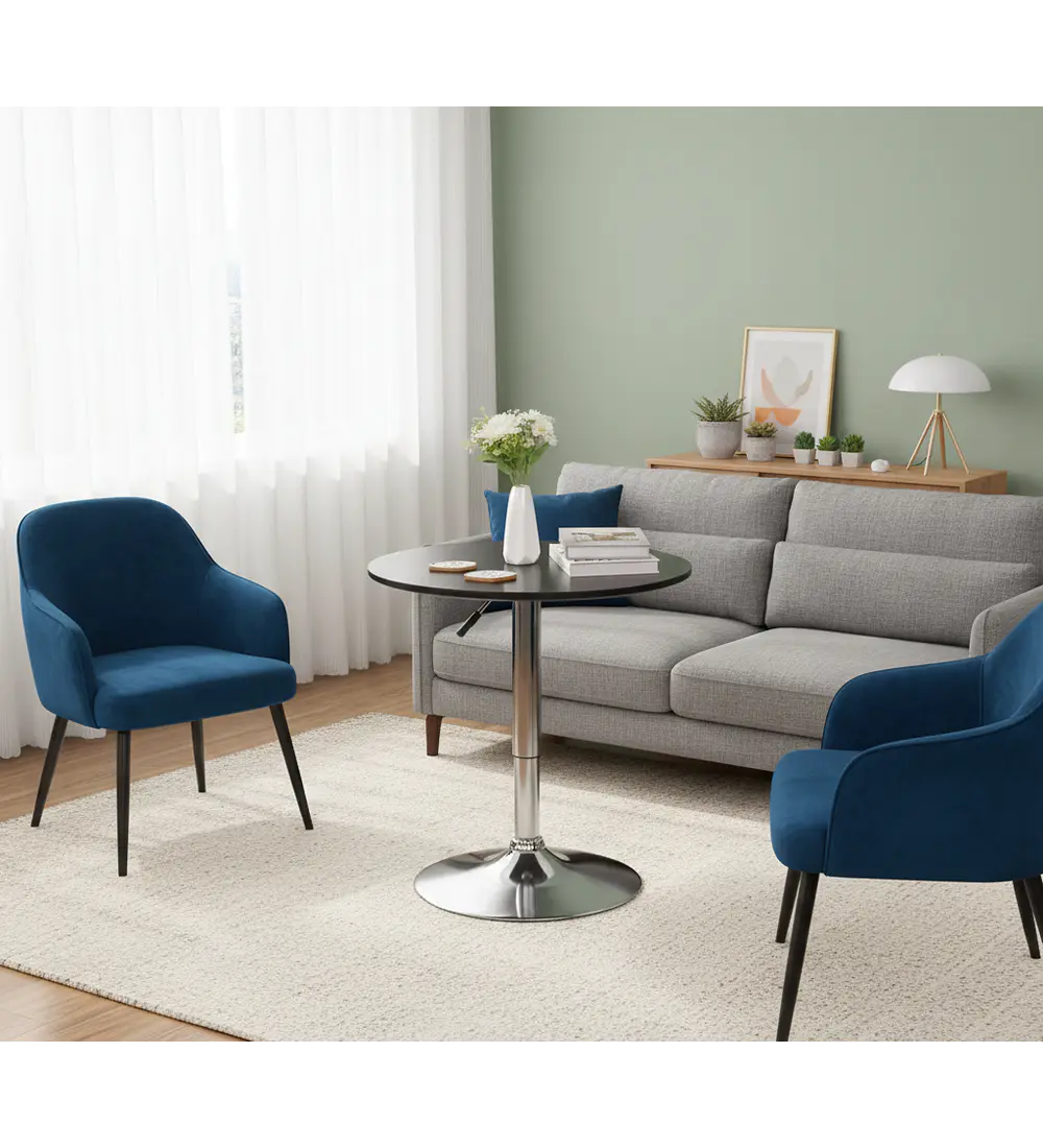 Mesa de centro alta ajustable - Negra