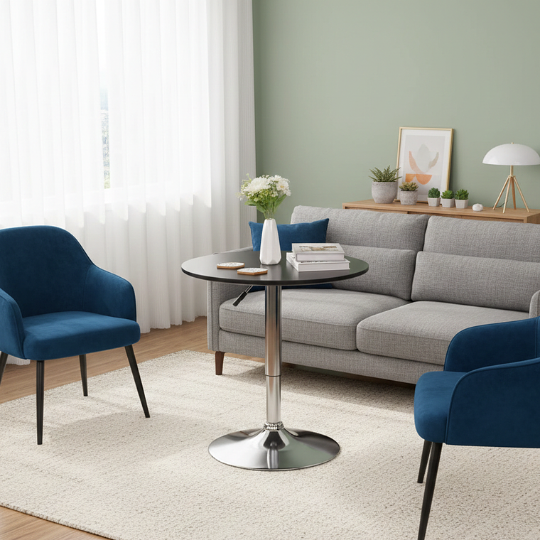 Mesa de centro alta ajustable - Negra 4