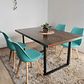 Comedor Industrial 140x90cms + 4 Sillas Tulip  - Miniatura 15