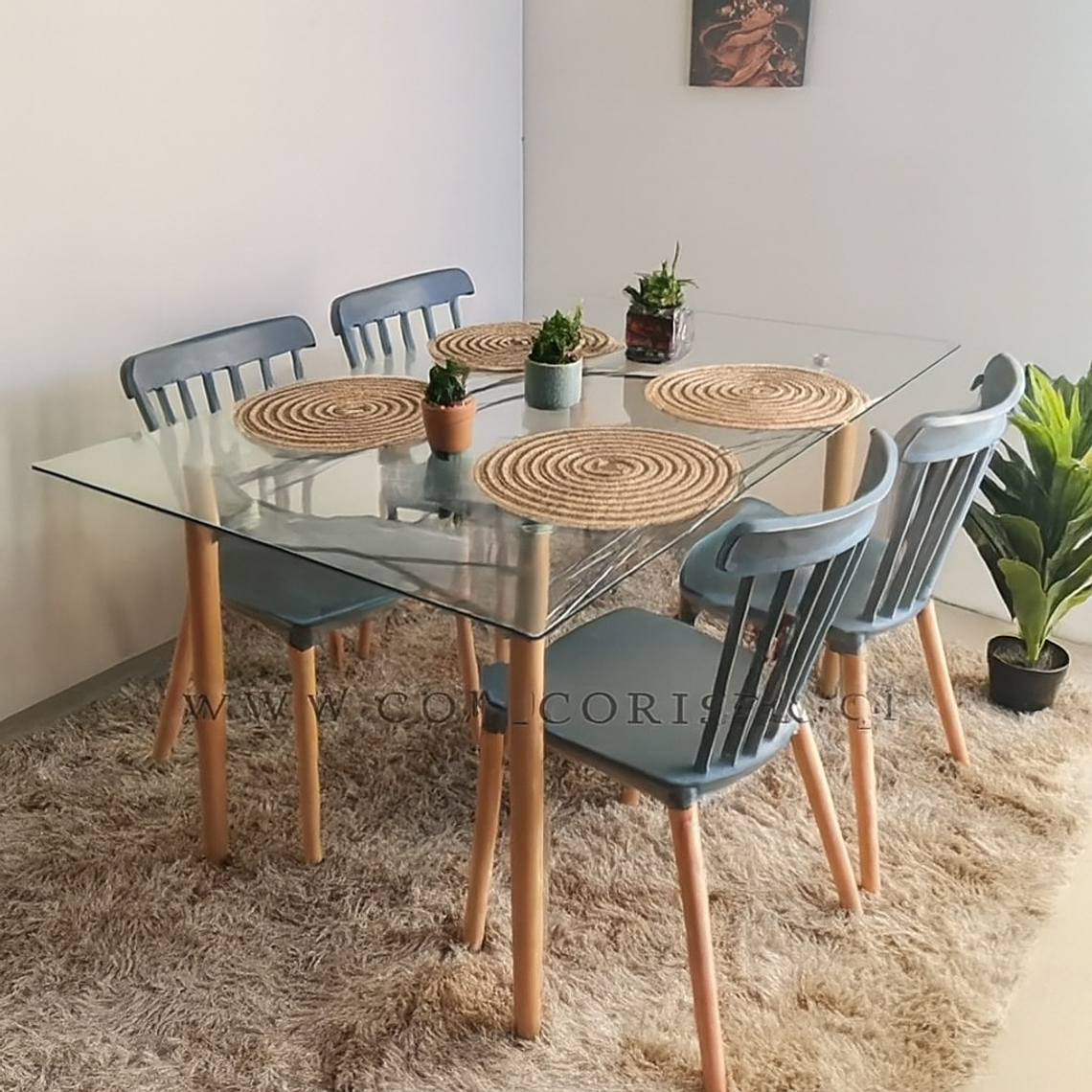 Mesa Crox 140 x 80cms + 4 Sillas Windsor 6