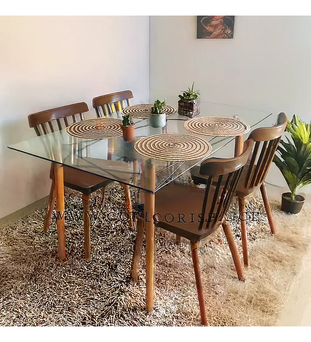 Mesa Crox 140 x 80cms + 4 Sillas Windsor