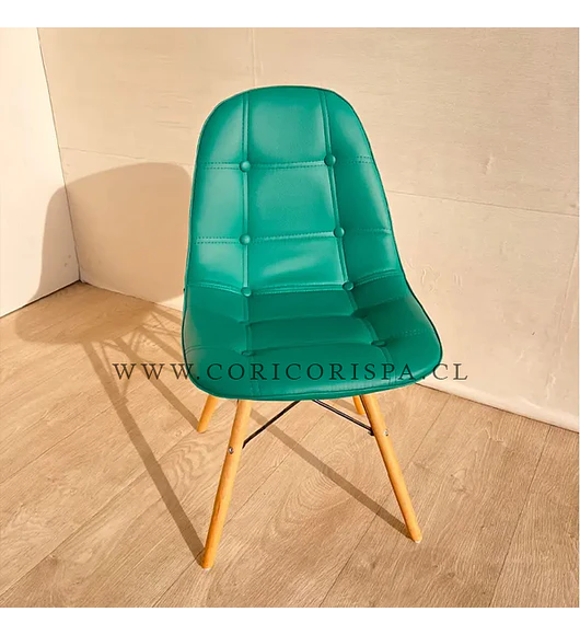 2da Seleccion.- Silla Eames Capitonné Verde