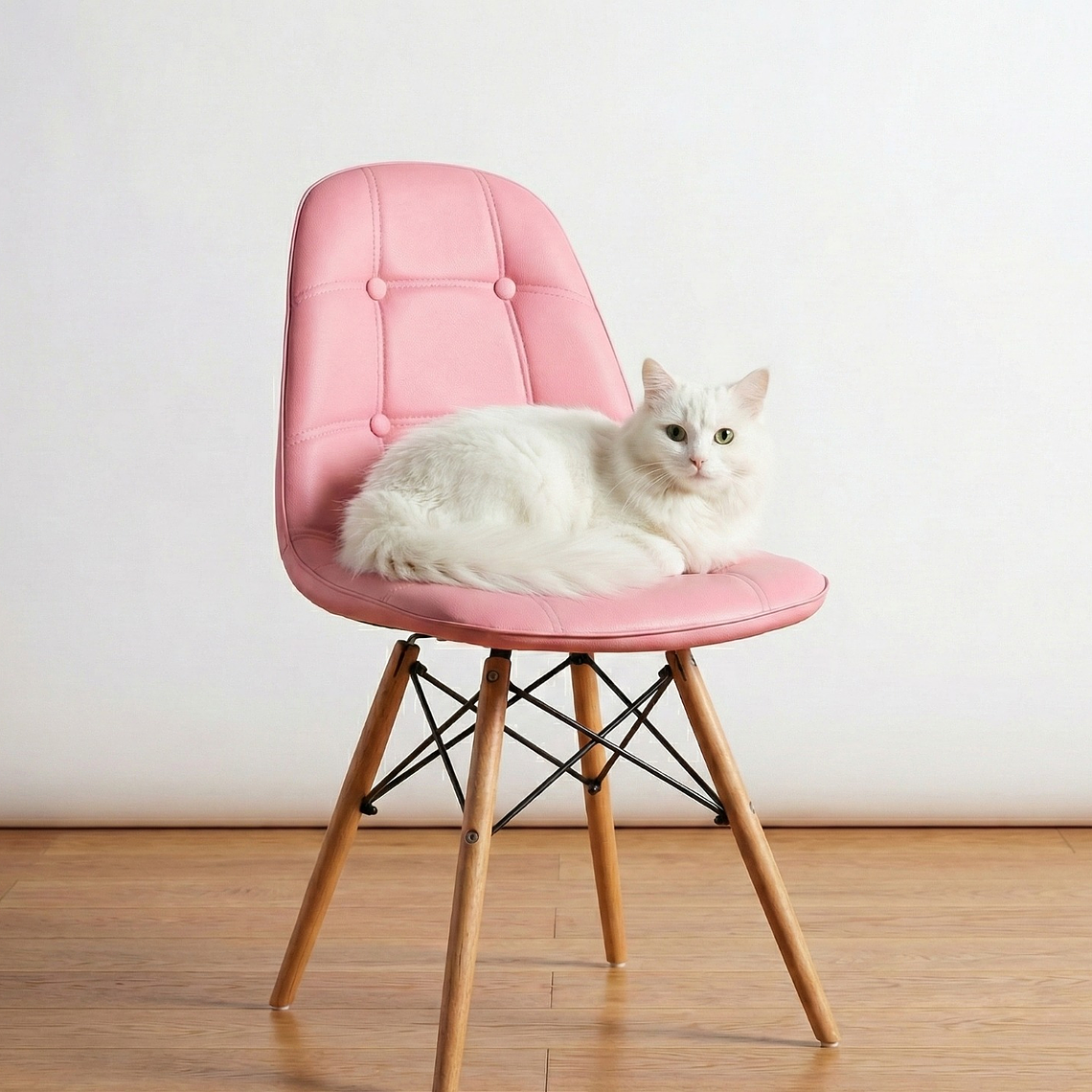 2da Seleccion.- Silla Eames Capitonné Rosa 1