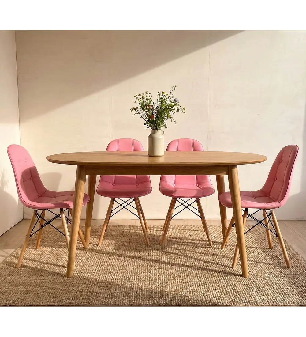 2da Seleccion.- Silla Eames Capitonné Rosa