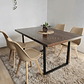 Comedor Industrial 160x90cms Oscura + 4 Sillas Tulip  - Miniatura 15