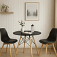 Comedor Mesa 80cms Negra + 2 Sillas Tulip - Miniatura 7