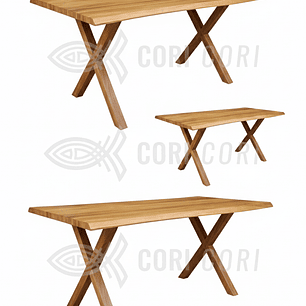 2da Seleccion.- Mesa de Comedor Medlock Rustica 160x90cms