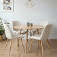 Comedor Mesa Eames Wood 100cm + 4 Sillas Aura Wood - Miniatura 1