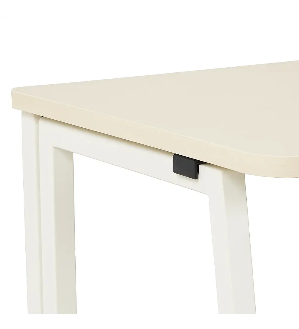 Escritorio Flex Compacto Mdf - Natural Blanca