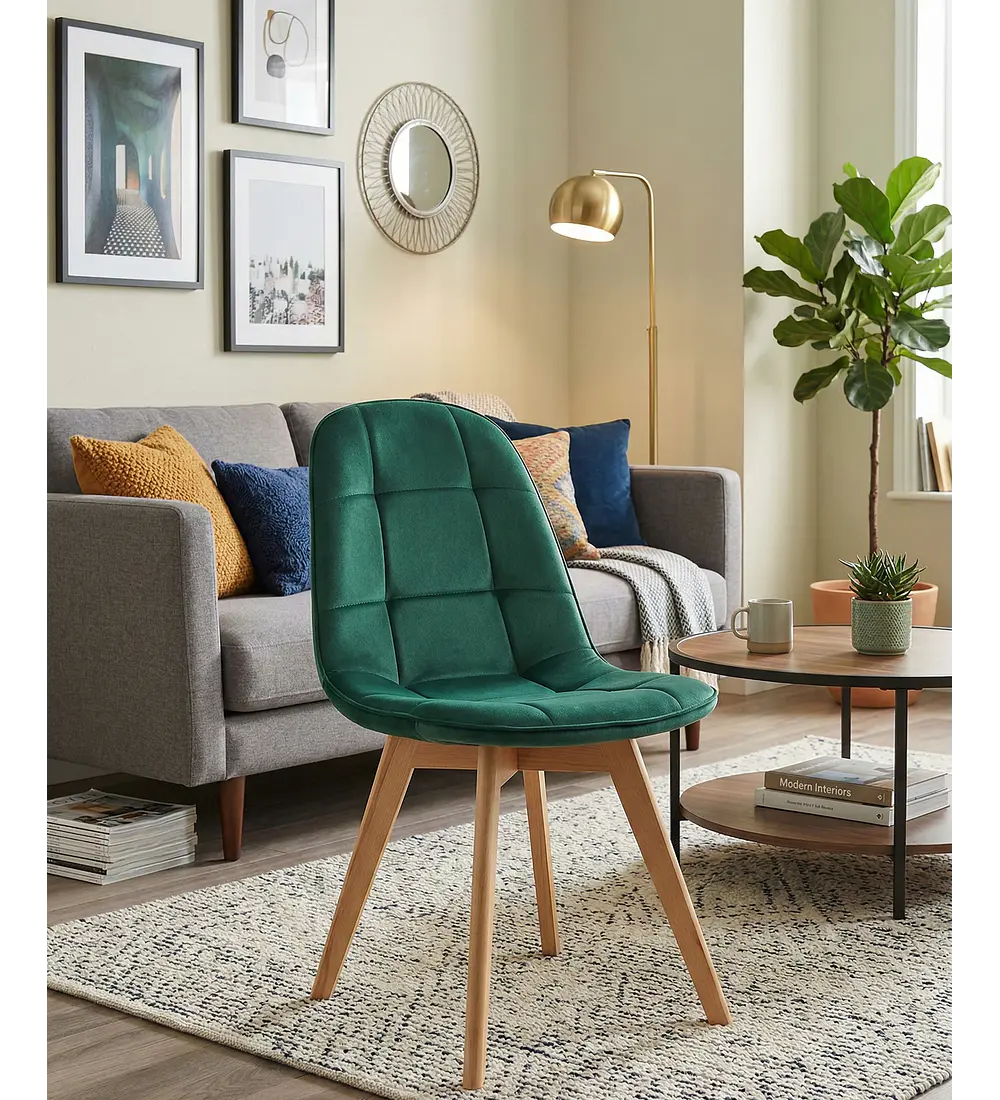 Pack 4 Sillas Capitonne Velvet 