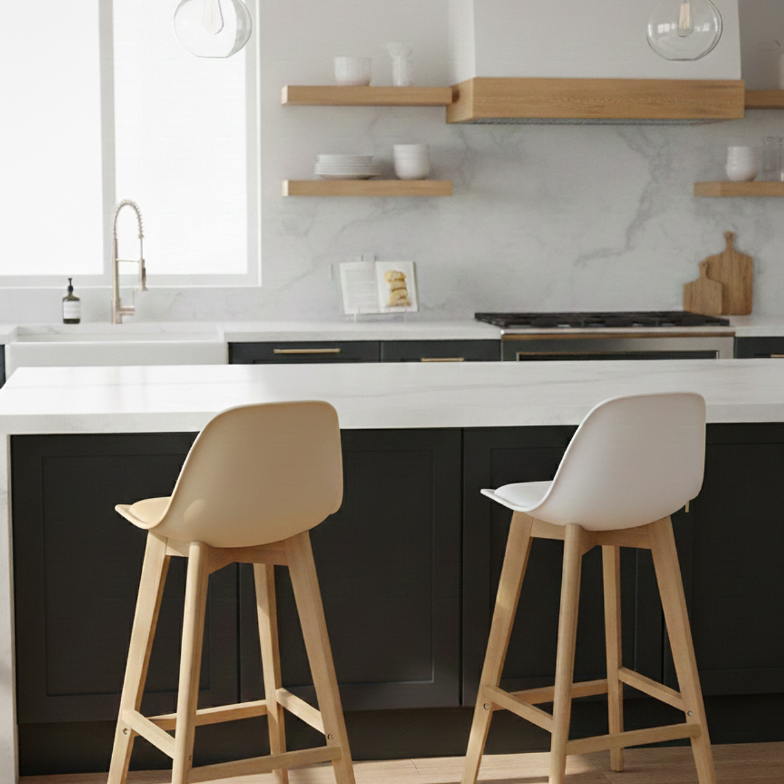 Pack 2 Taburetes Tulip 75cm 5