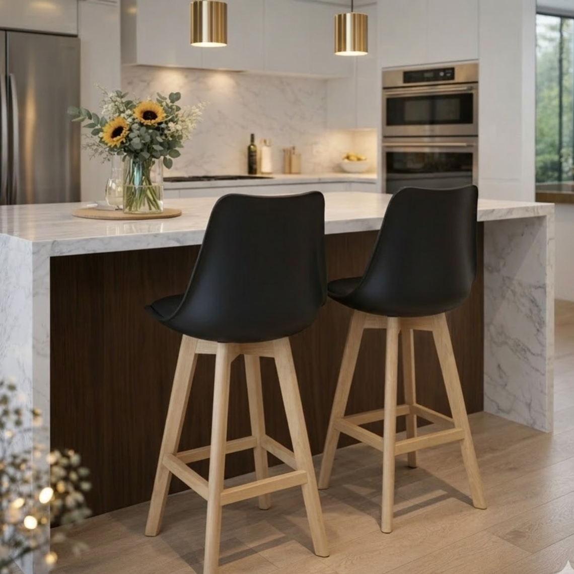 Pack 2 Taburete Tulip Alto 75 cms 10