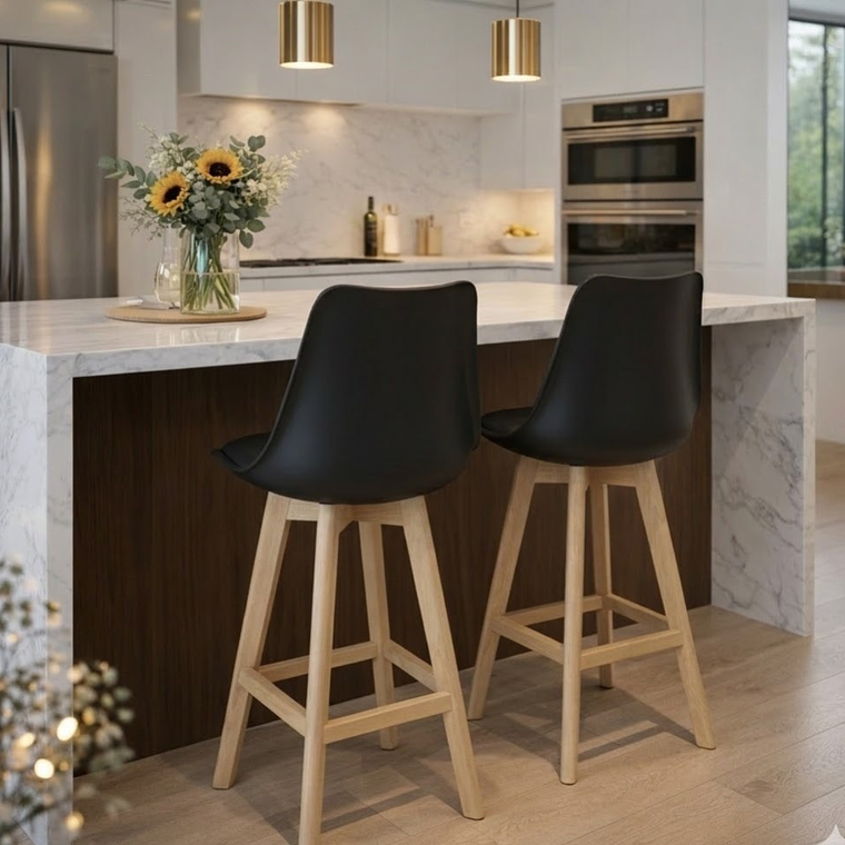 Pack 2 Taburete Tulip Alto 75 cms 10