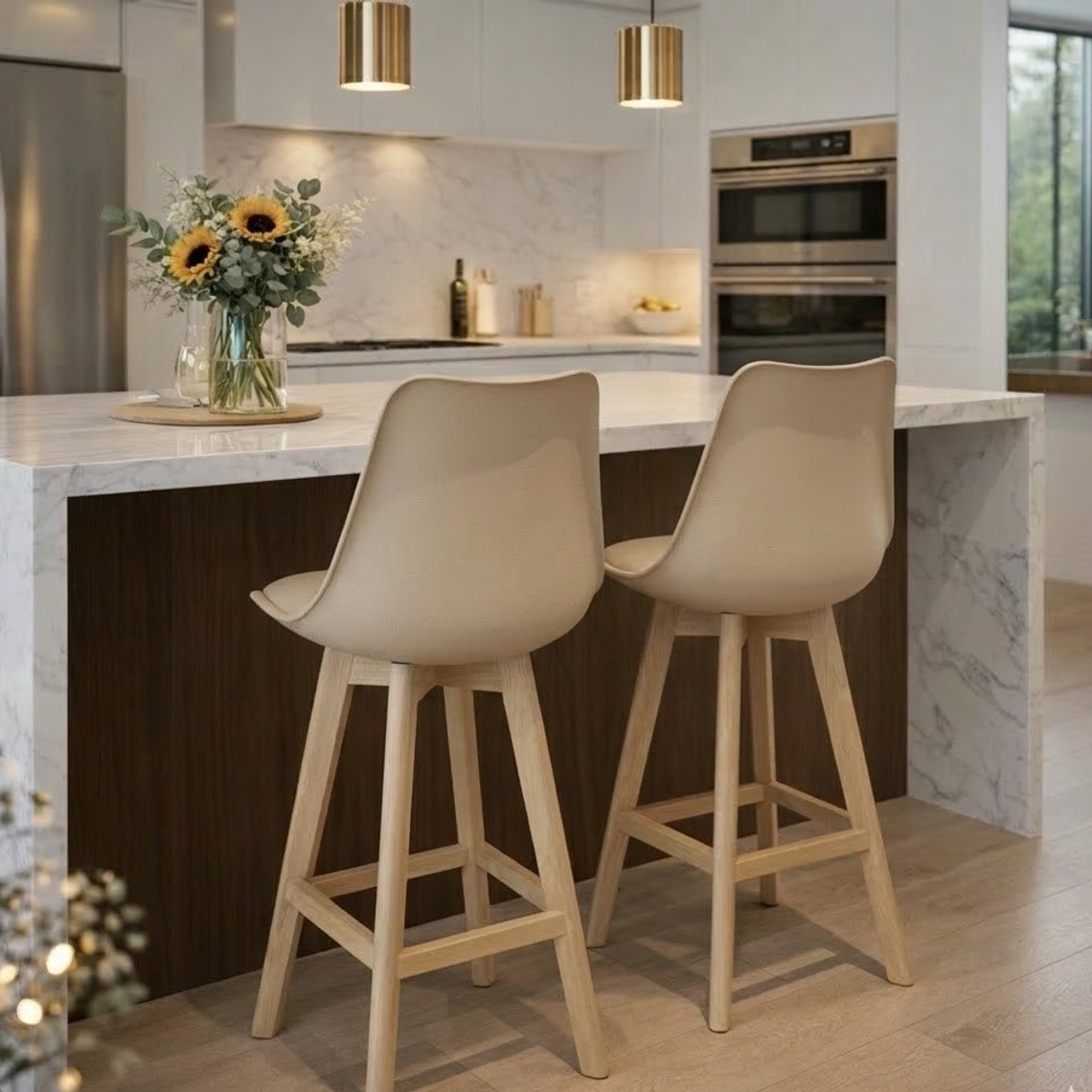 Pack 2 Taburete Tulip Alto 75 cms 11