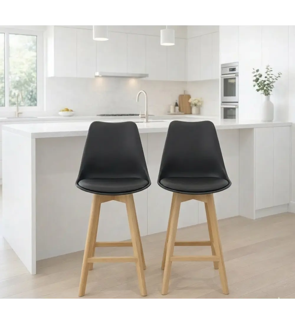Pack 2 Taburete Tulip Alto 75 cms