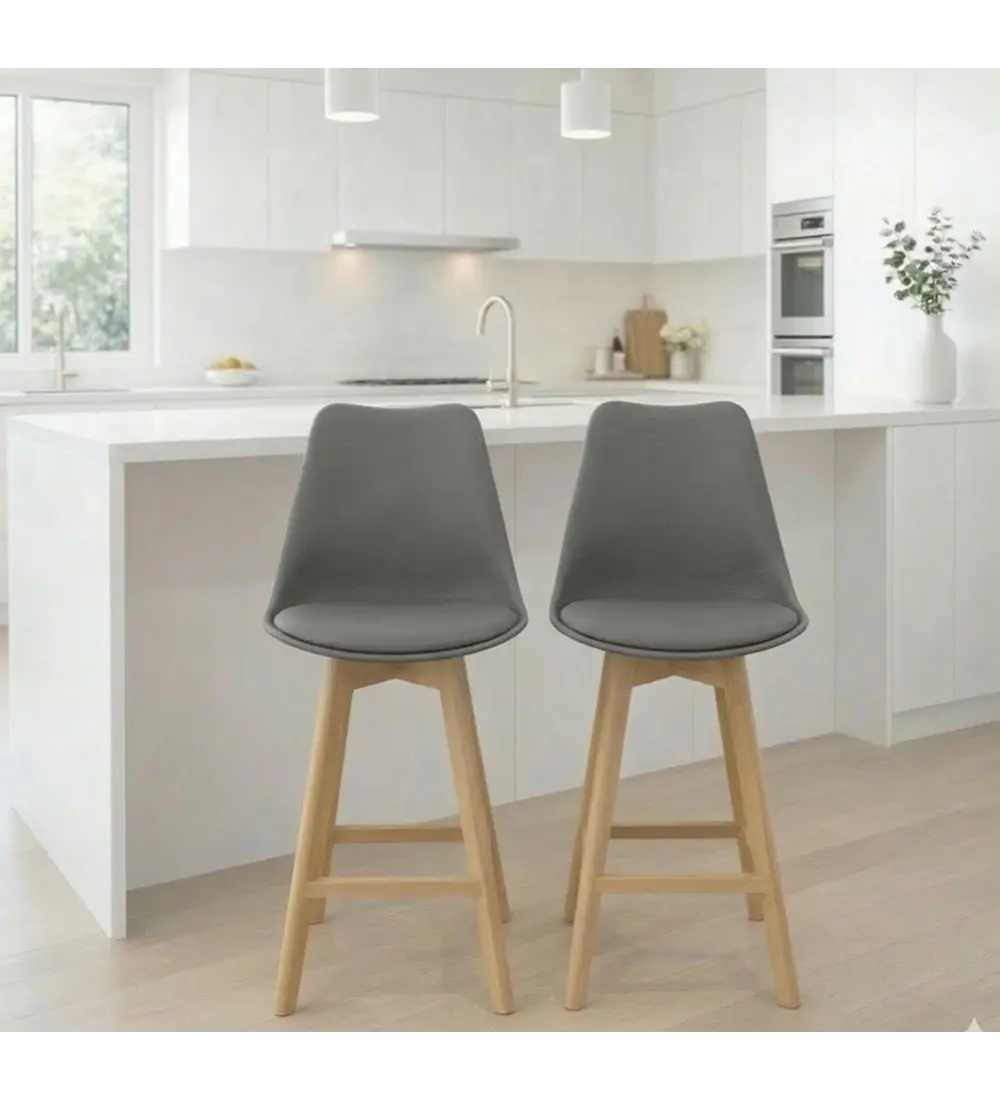 Pack 2 Taburete Tulip Alto 75 cms