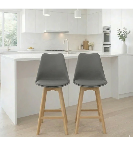 Pack 2 Taburete Tulip Alto 75 cms