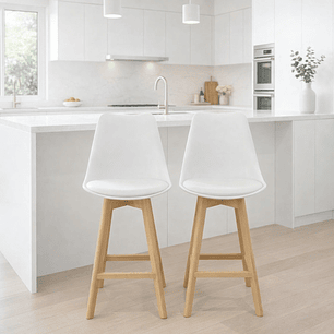 Pack 2 Taburete Tulip Alto 75 cms