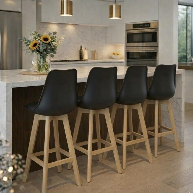 Pack 4 Taburetes Tulip Alto 75 cm 5