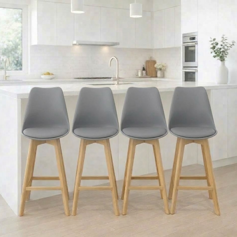 Pack 4 Taburetes Tulip Alto 75 cm 7