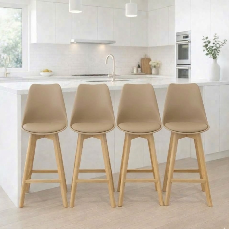 Pack 4 Taburetes Tulip Alto 75 cm 10