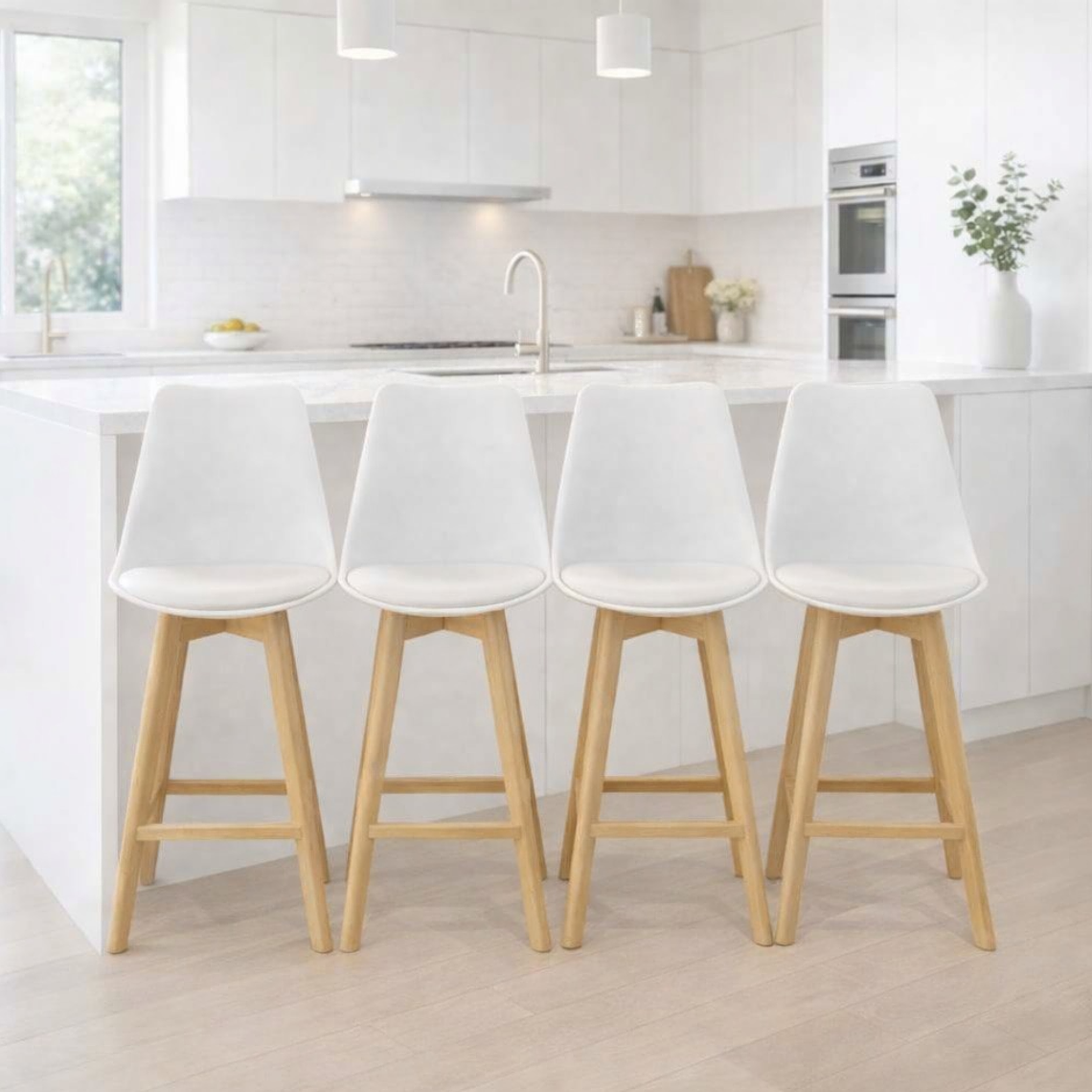 Pack 4 Taburetes Tulip Alto 75 cm 1