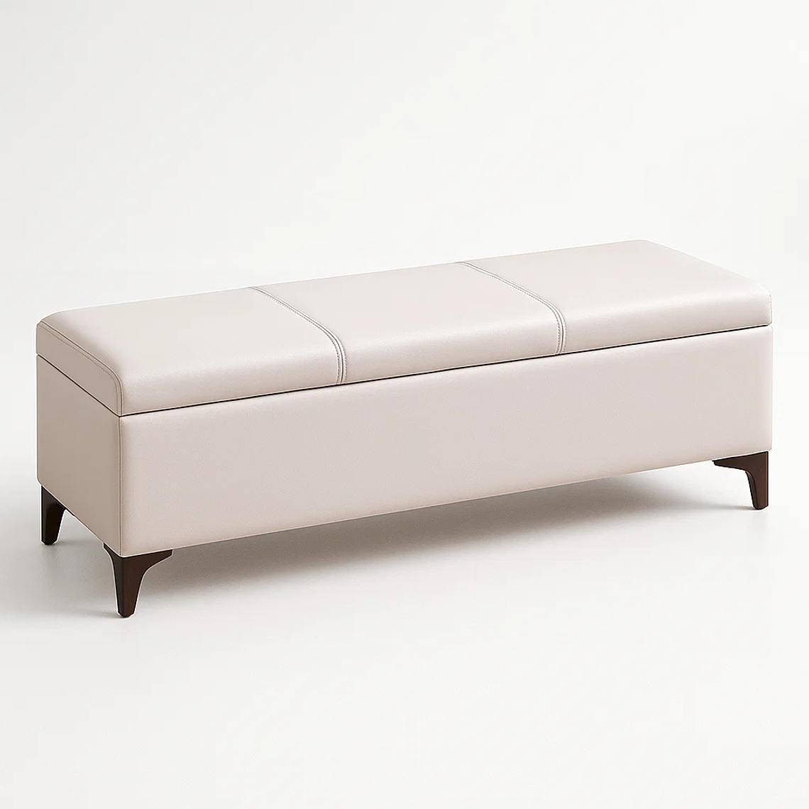 Banqueta con Almacenamiento Oculto Tapizada 1