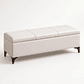 Banqueta con Almacenamiento Oculto Tapizada - Miniatura 1