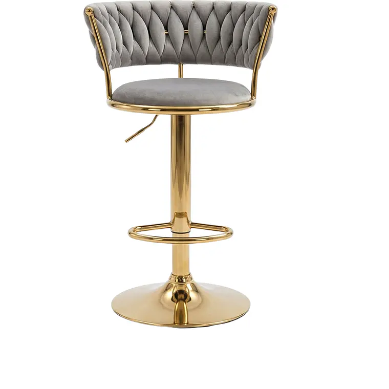 Taburete Queen Velvet Gold 19