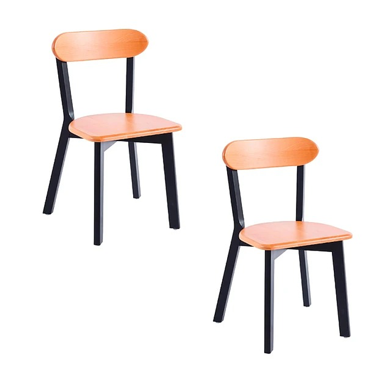 Silla Fresno de Madera - Negra 2