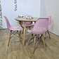 Comedor Mesa Aura Wood 100cms  + 4 Sillas Eames  - Miniatura 7