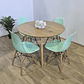 Comedor Mesa Aura Wood 100cms  + 4 Sillas Eames  - Miniatura 6