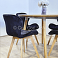 Comedor Mesa Wood 100cm + 4 Sillas Mariposa Velvet - Miniatura 5