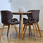 Comedor Mesa Wood 100cm + 4 Sillas Mariposa Velvet - Miniatura 10