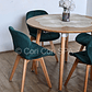 Comedor Mesa Wood 100cm + 4 Sillas Mariposa Velvet - Miniatura 15