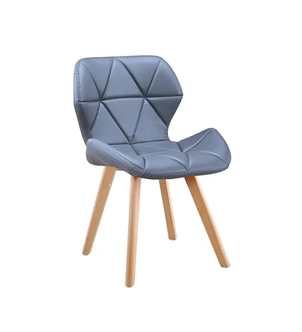Comedor Mesa Aura Wood 100cms  + 4 Sillas Mariposa Ecocuero Wood 