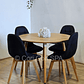 Comedor Mesa Aura Wood 100cms + 4 Sillas Capitonne Velvet - Miniatura 4