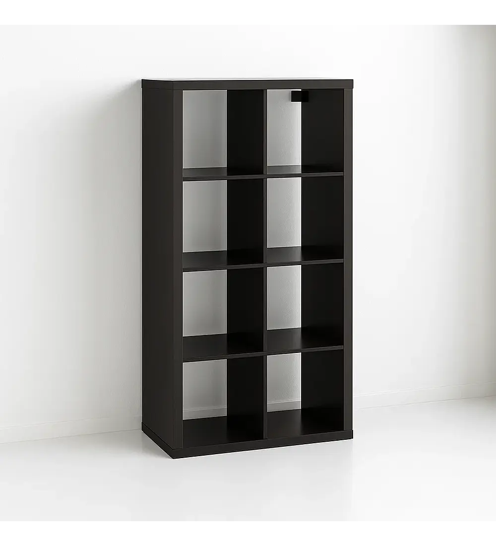 Estante Modular Zyno con 8 Compartimentos - Negro