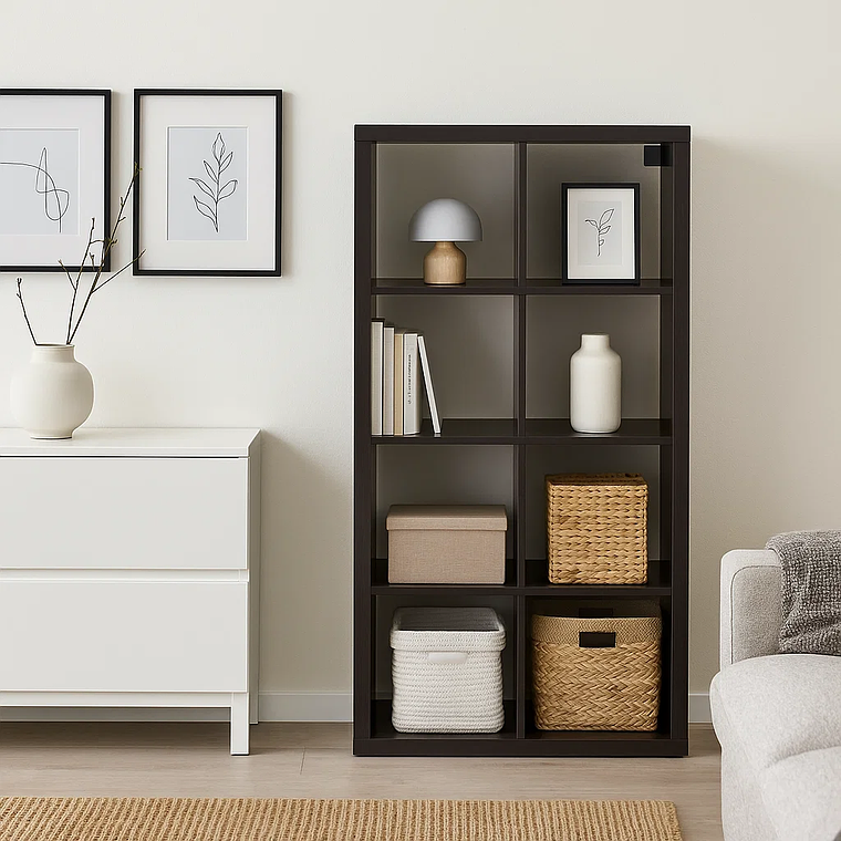 Estante Modular Zyno con 8 Compartimentos - Negro 3