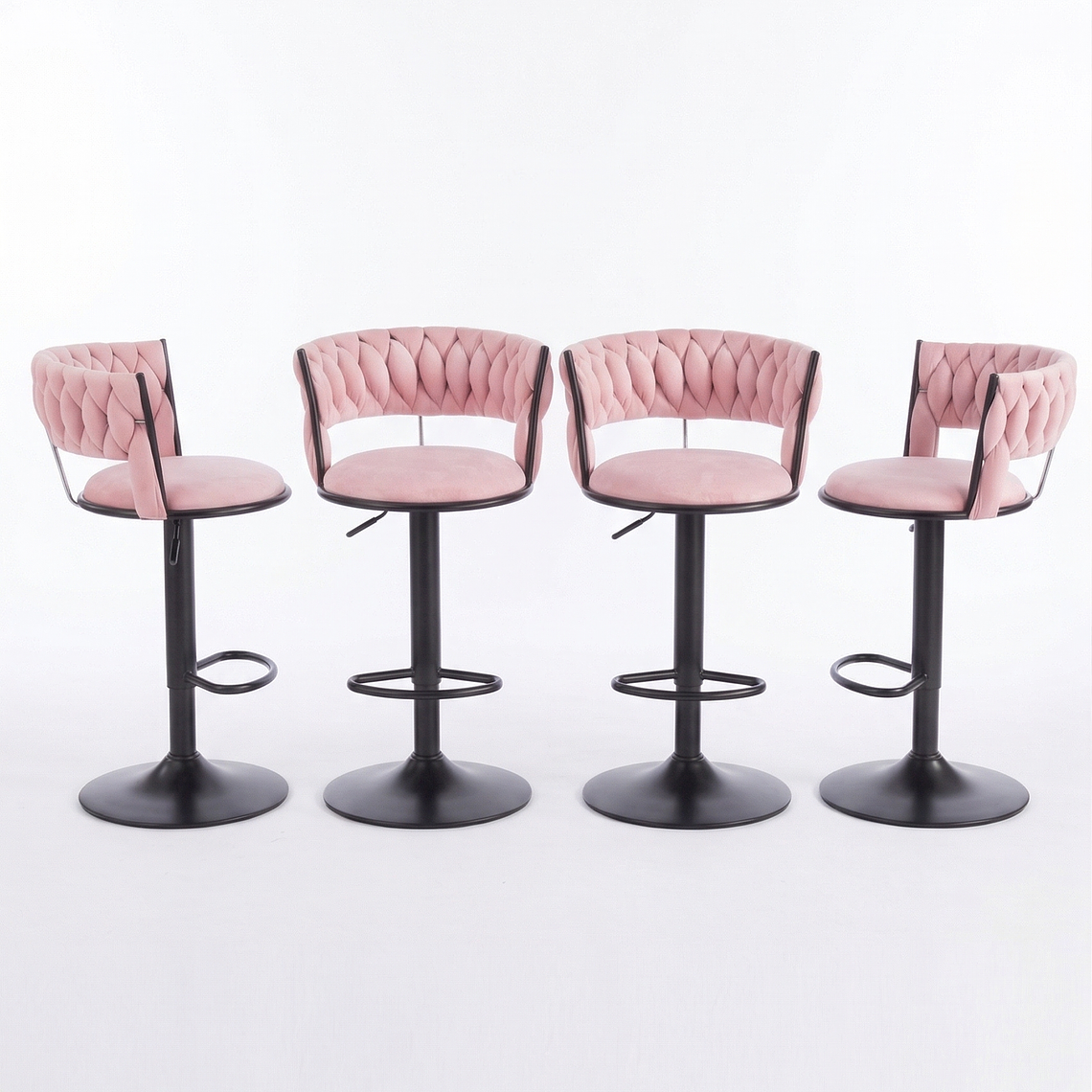 Pack 4 Taburetes Queen Velvet Gold 11