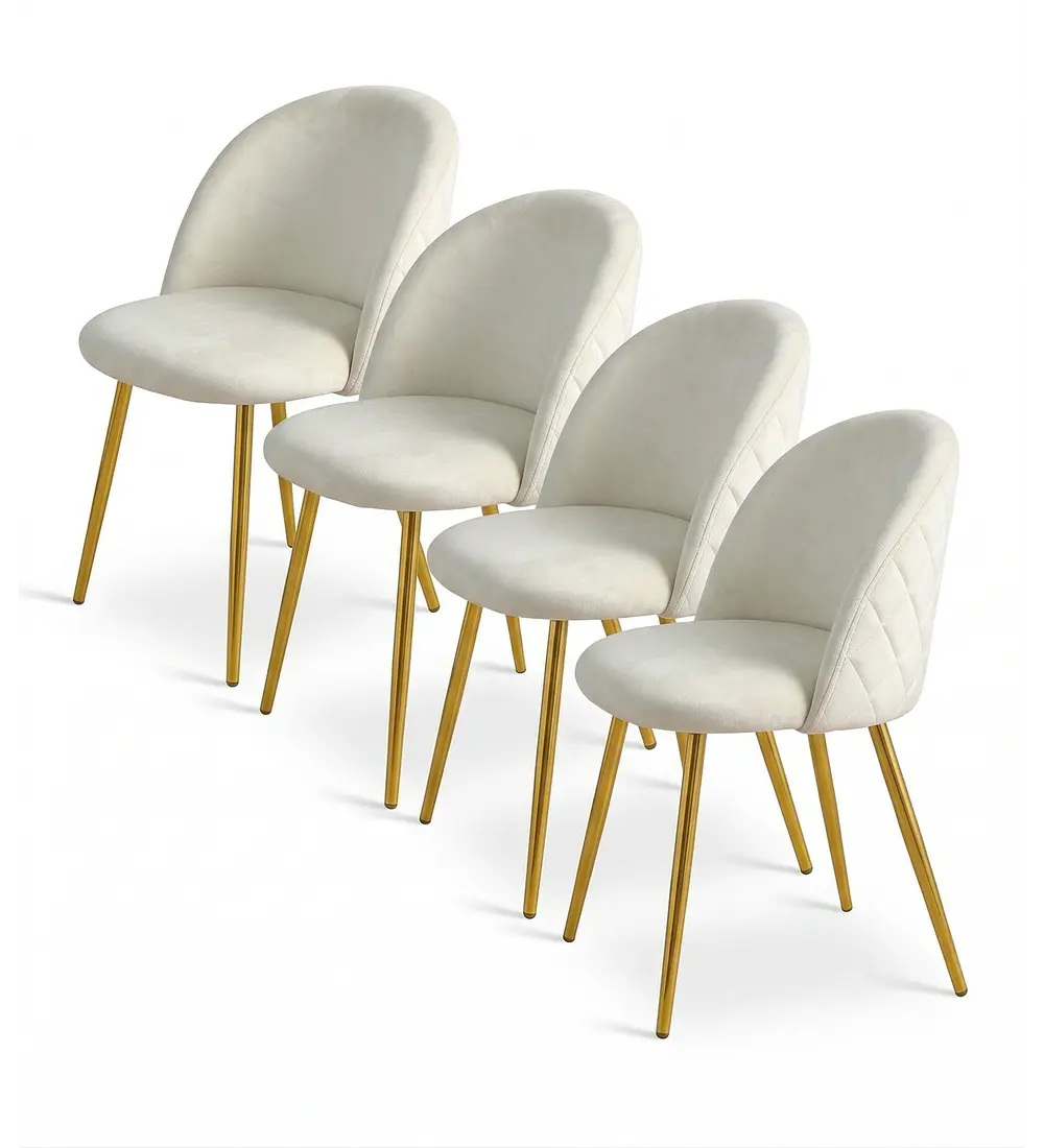 Pack 4 Sillas Bread Gold