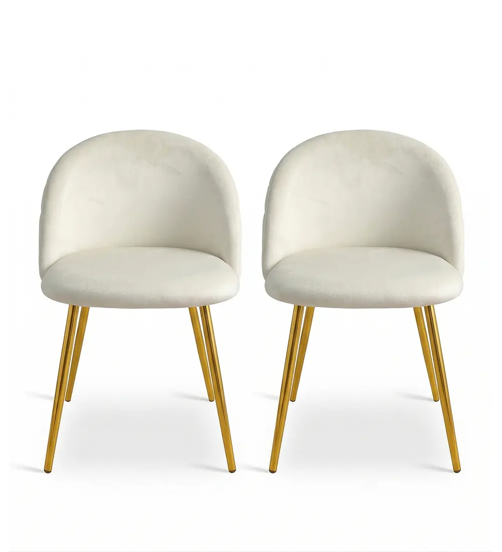 Pack 2 Silla Bread Velvet Gold