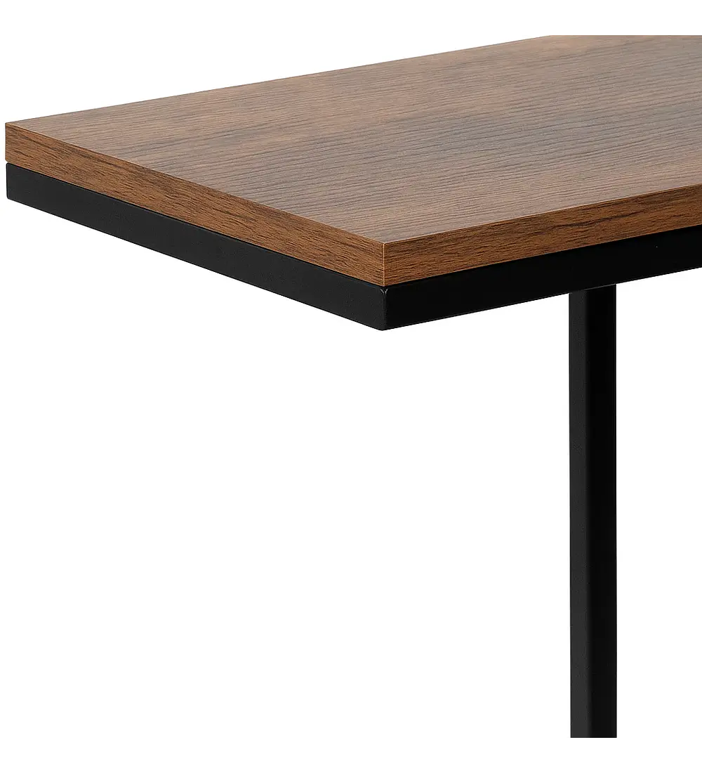 Mesa Lateral Moderna con Marco Metálico